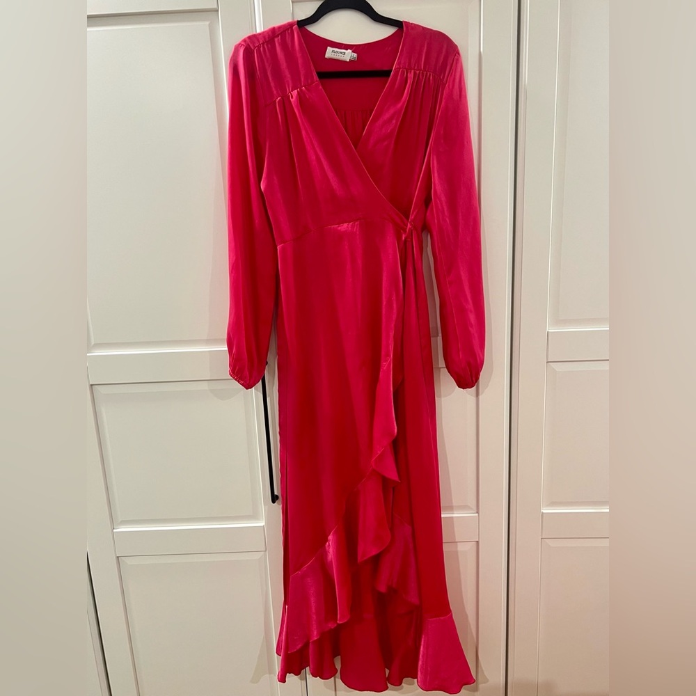 Flounce Maternity wrap dress